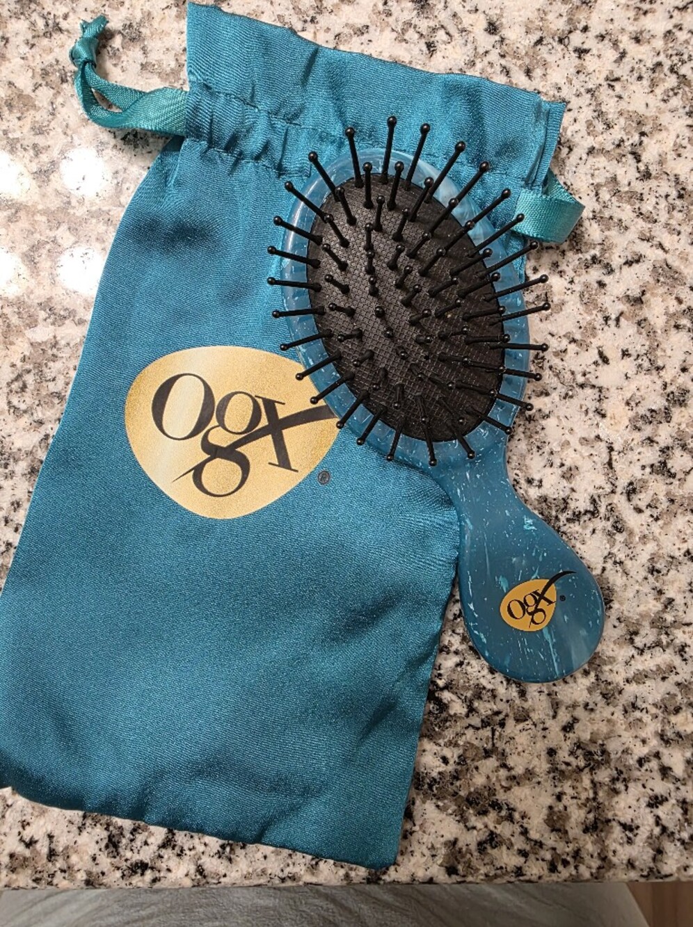 OGX Teal Mini Paddle Hair Brush - Teal